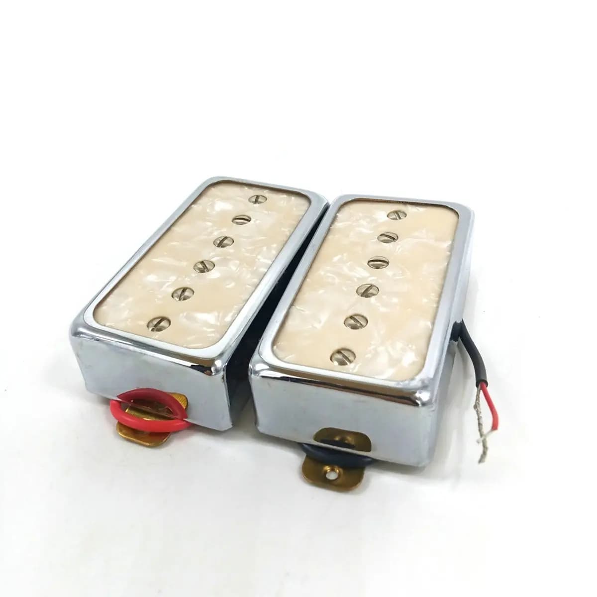 【POPULAR PICK】Bridge Neck Pickups Lp Hollow Copper Shell White Pearl Board Pickup Lp Electric Guitar High-End Pickup 50 52 ABJX
