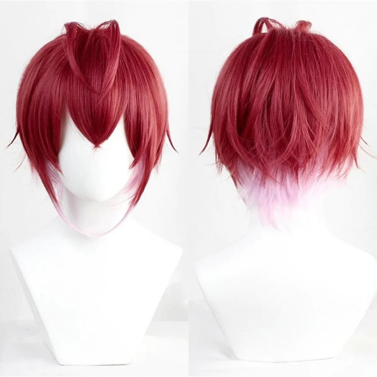 Parrucca cosplay Twisted Wonderland Riddle Rosehearts Parrucca corta da festa anime