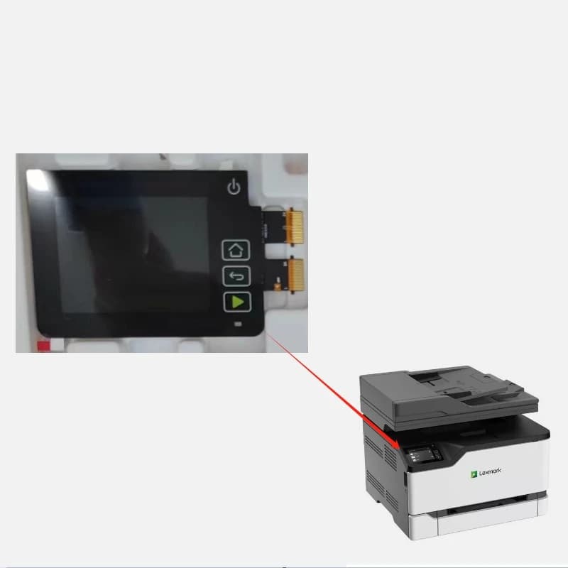 Display per lexmark CX331 CX439 MX431 Impressora LCD con gruppo digitalizzatore touch panel