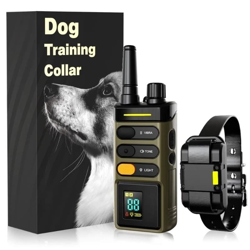 Rechargeable Remote Dog Training Collar Anti-Bark Beep Vibration Pet Behavior Trainer Supplies