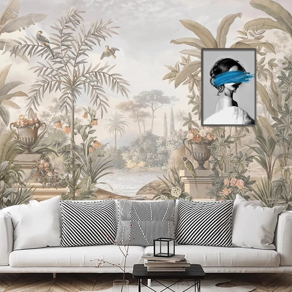 Piante personalizzate albero di banana Carta da parati Murale Paesaggio Foto murales Carte da parati tropicali del sud-est asiatico Decorazioni per la casa Adesivi murali