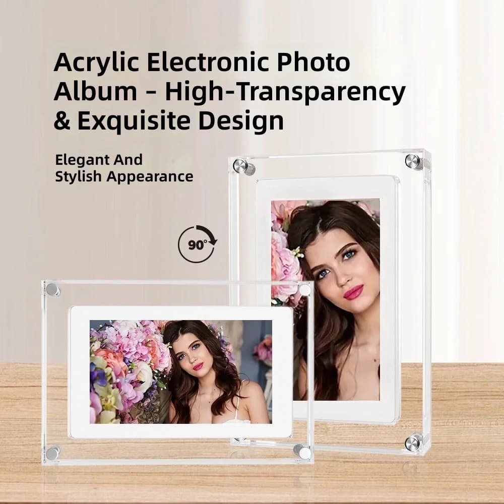 Promotional gifts 5 inches 7 inches 10 inches IPS high definition screen, acrylic digital photo frame, electronic album