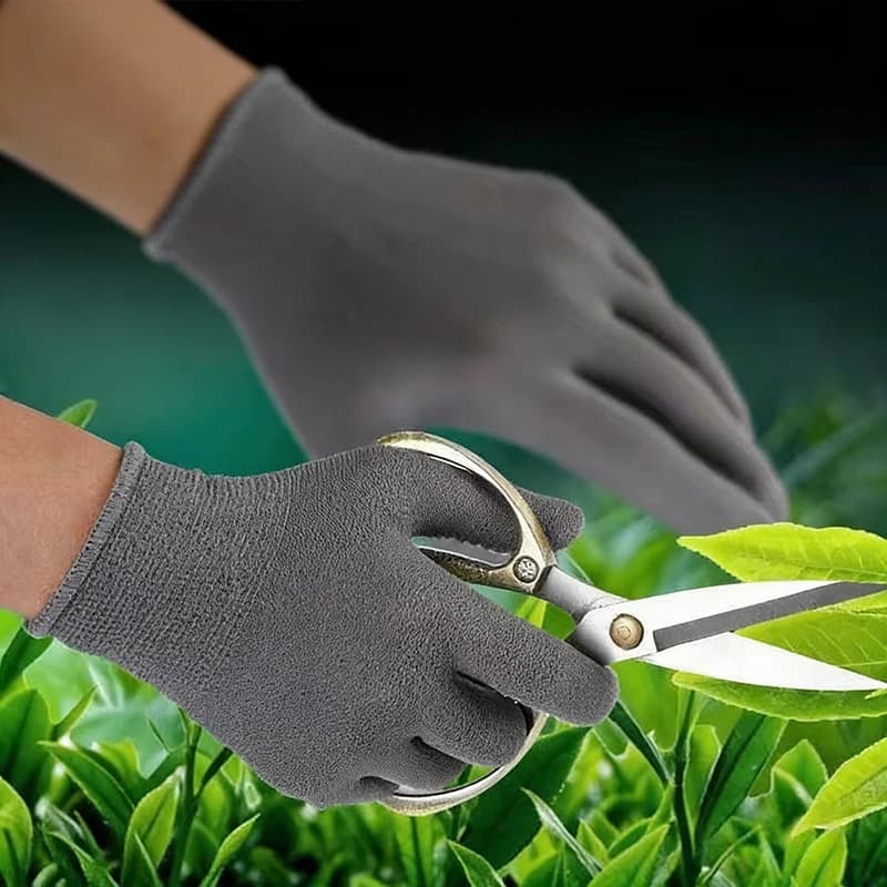 12PCS Nylon Gloves Breathable Non-Slip For Cycling Fishing Camping Unisex Multicolor Work Protection Labor Protection Gloves
