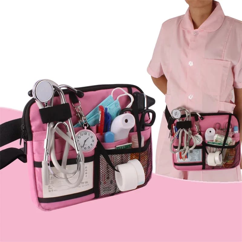 Marsupio da infermiera Cintura organizer multitasche con tracolla regolabile Marsupio da infermiera Custodia organizer portatile Nuovo