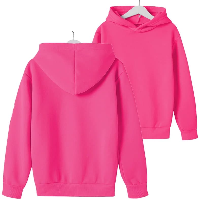 Felpe con cappuccio per bambini primaverili e autunnali Felpe con cappuccio casual per ragazzi e ragazze di 2-12 anni Felpe sportive in tinta unita
