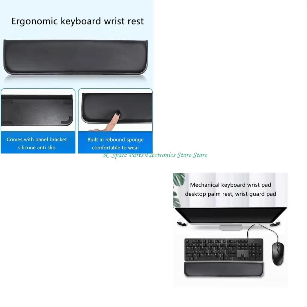 Poggiapolsi ergonomico in memory foam SZ per bracciolo da scrivania comfort tastiera