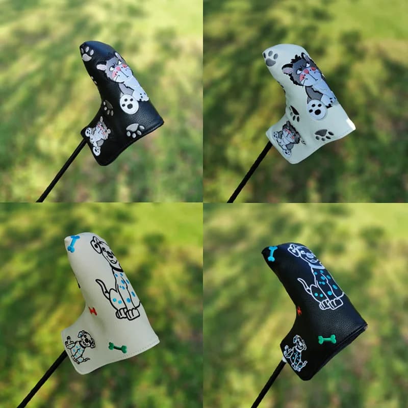 Cartoon animal golf club head cover putter sleeve magnetic closed stable supply, spedizione veloce
