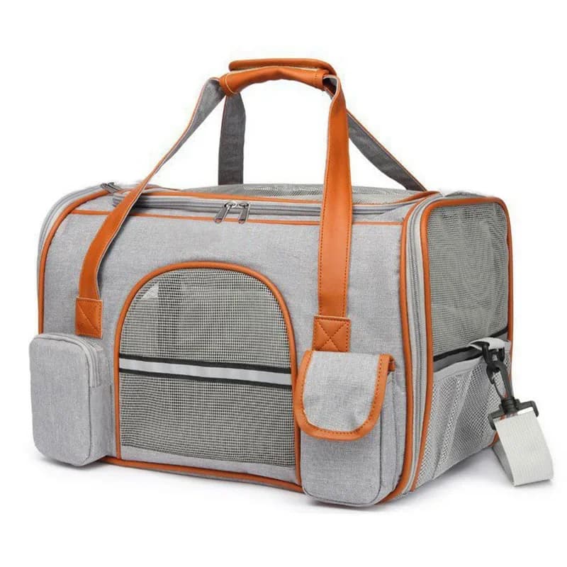 Borsa Trasporto Gatti e Cani, Borsa da Viaggio Portatile Pieghevole per Animali Domestici, Accessori per Trasporto e Spostamento