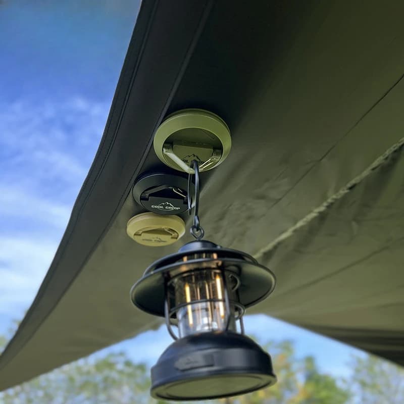 Outdoor camping magnetic hook tent canopy suction cup camping rope fixator car camping light hanger