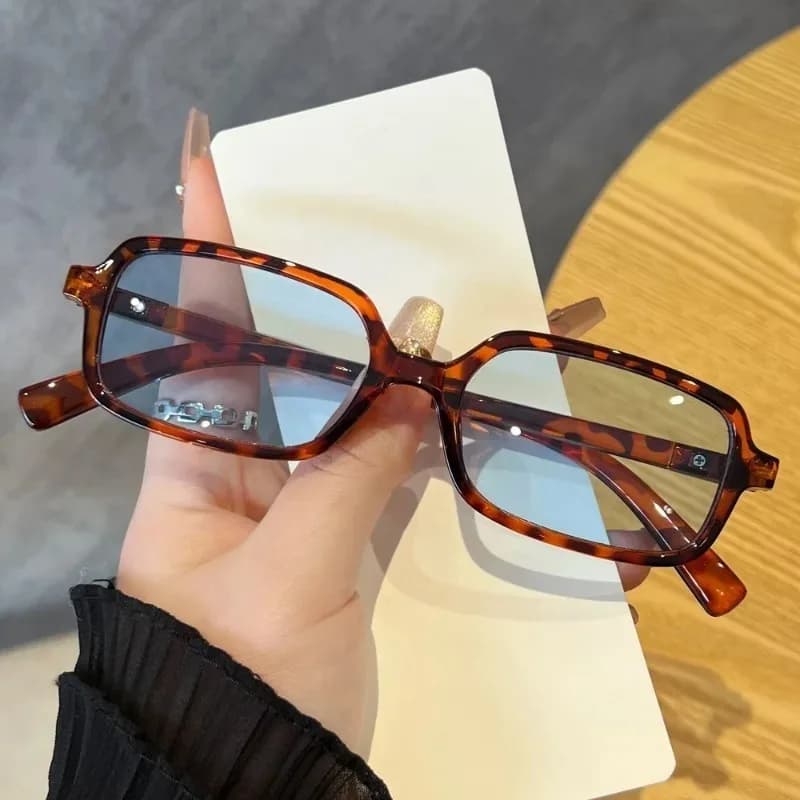 Occhiali da Sole Rettangolari di Lusso, Occhiali da Sole Ovali Vintage per Donne, Occhiali da Sole Quadrati per Uomini, Occhiali Femminili Antiabbagliamento