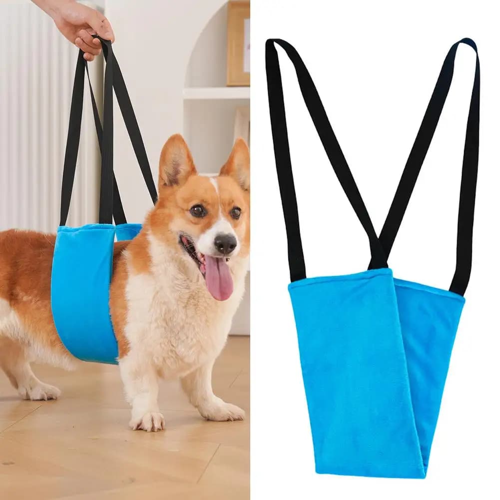 Adjustable Dog Assistive Lift Harness for Senior Dogs Rehabilitation Walking Sling for Stairs and Car Pet Mobility Aid