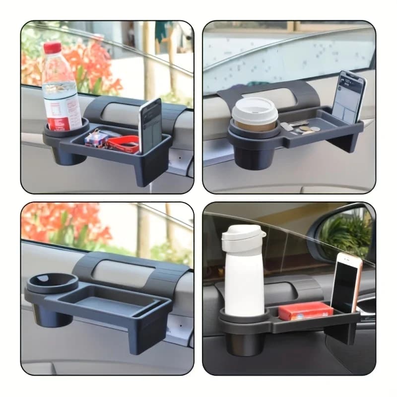 Organizer per auto con portabicchieri, portaoggetti da appendere alla portiera laterale con slot per telefono, per accessori interni veicolo