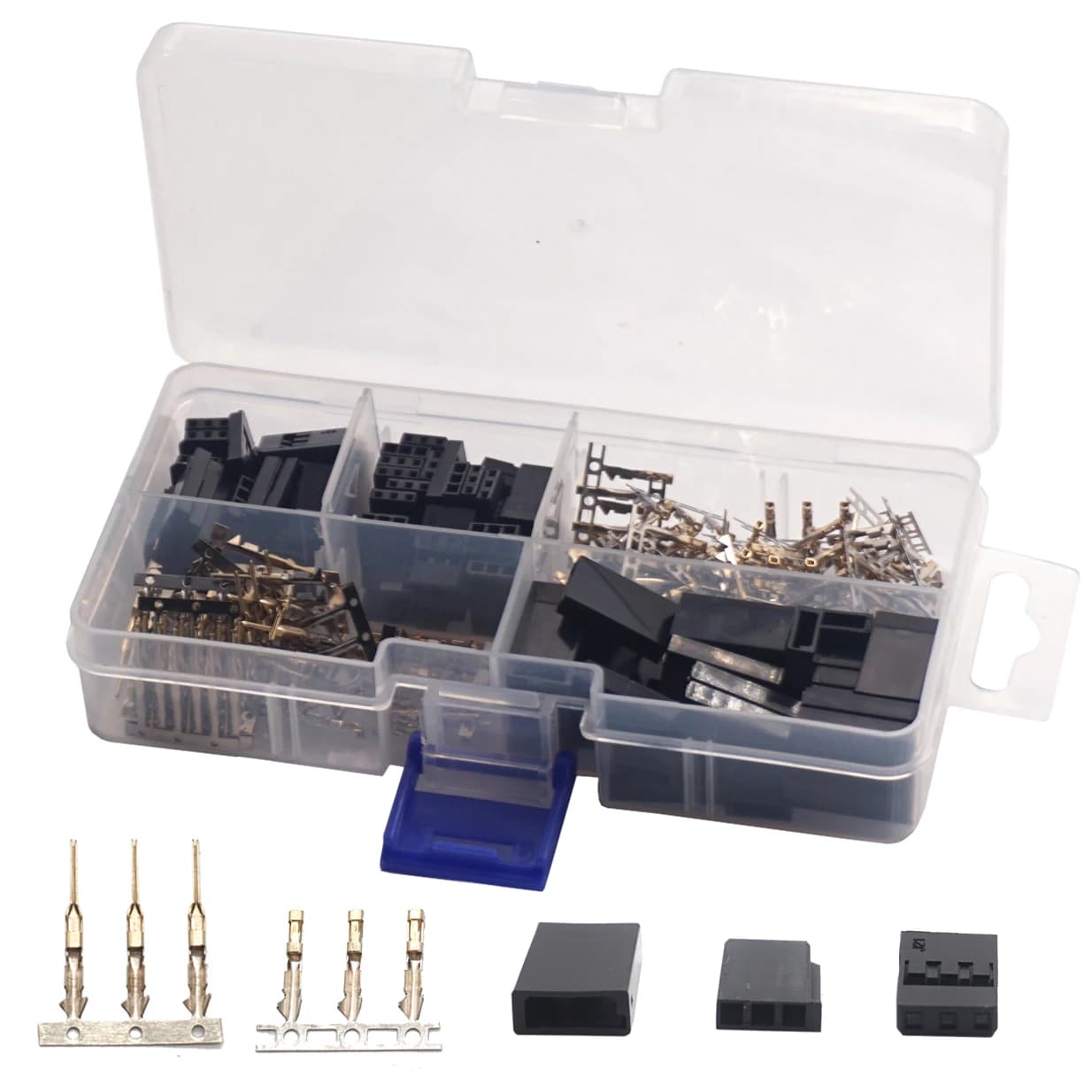 Kit pin a crimpare connettore maschio femmina con spina servo RC da 30 set, compatibile con Futaba JR Hitec Spektrum