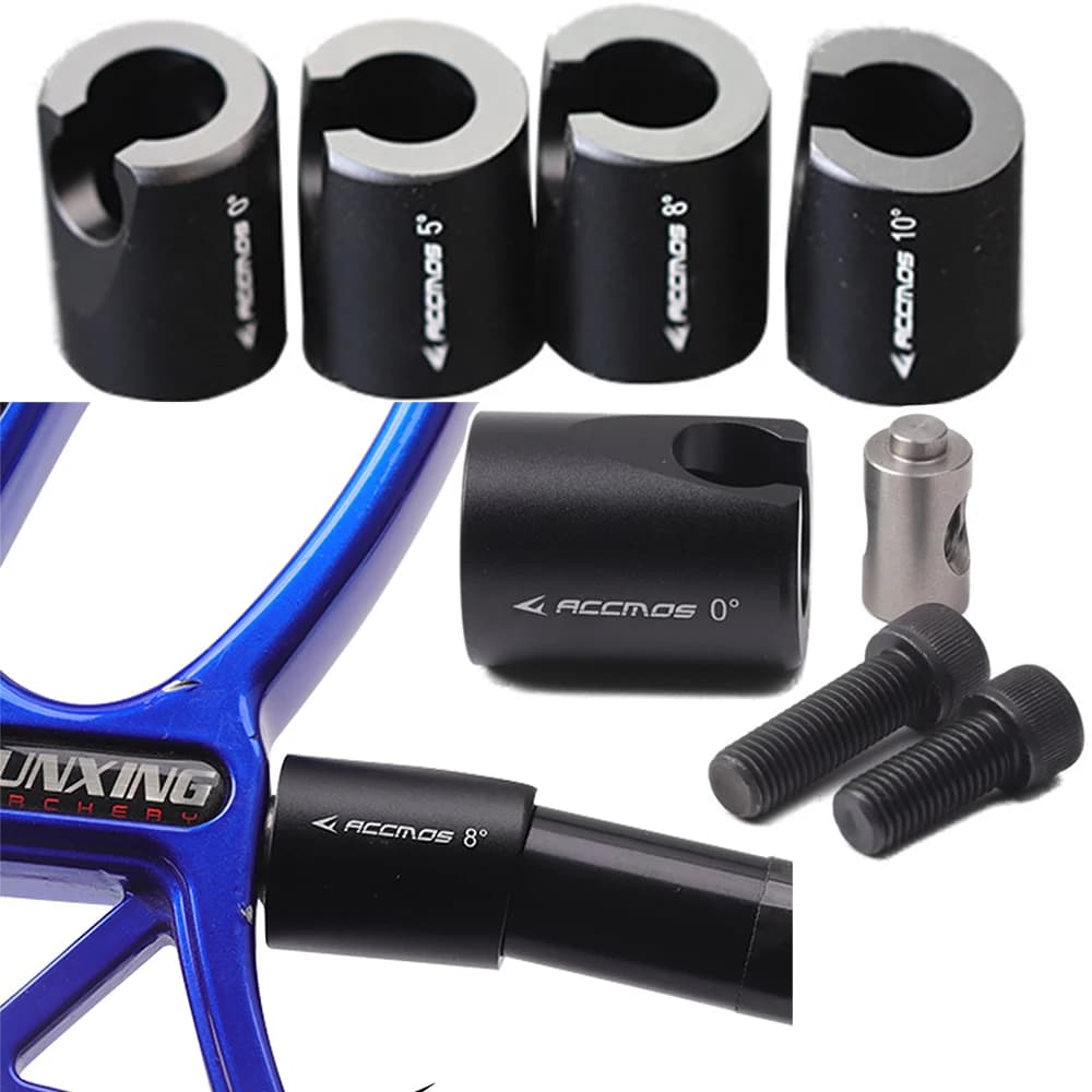 Stabilizzatore per tiro con l'arco 0 ° 5 ° 8 ° 10 ° Bersaglio da caccia per tiro con arco composto in lega con supporto adattatore a disconnessione rapida
