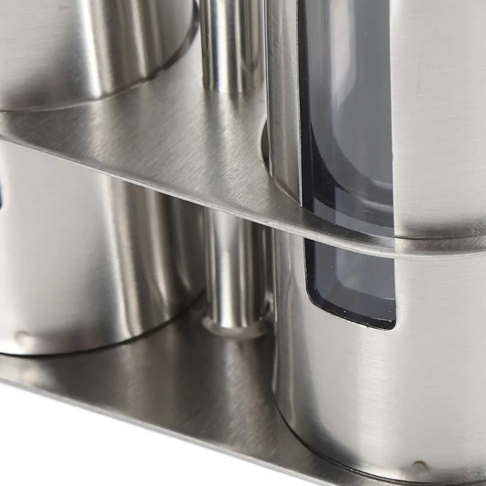 2pcs/3pcs/4pcs 80ml Oil Dispenser Bottle 304 Stainless Steel Base Stand Salt Shaker Set Spices Dispenser Bottle