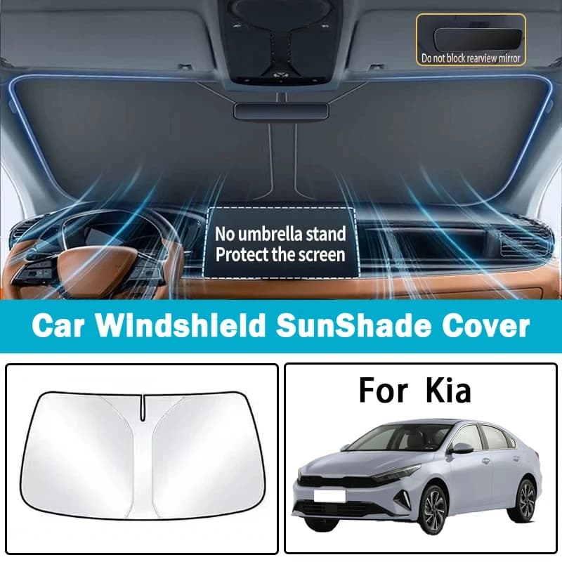 Adatto per Kia E-Run Outrun KX3 Lion Platinum EV5 EV9 K2 K5 Auto Parasole Protezione Solare Isolamento Parabrezza Anteriore Parasole