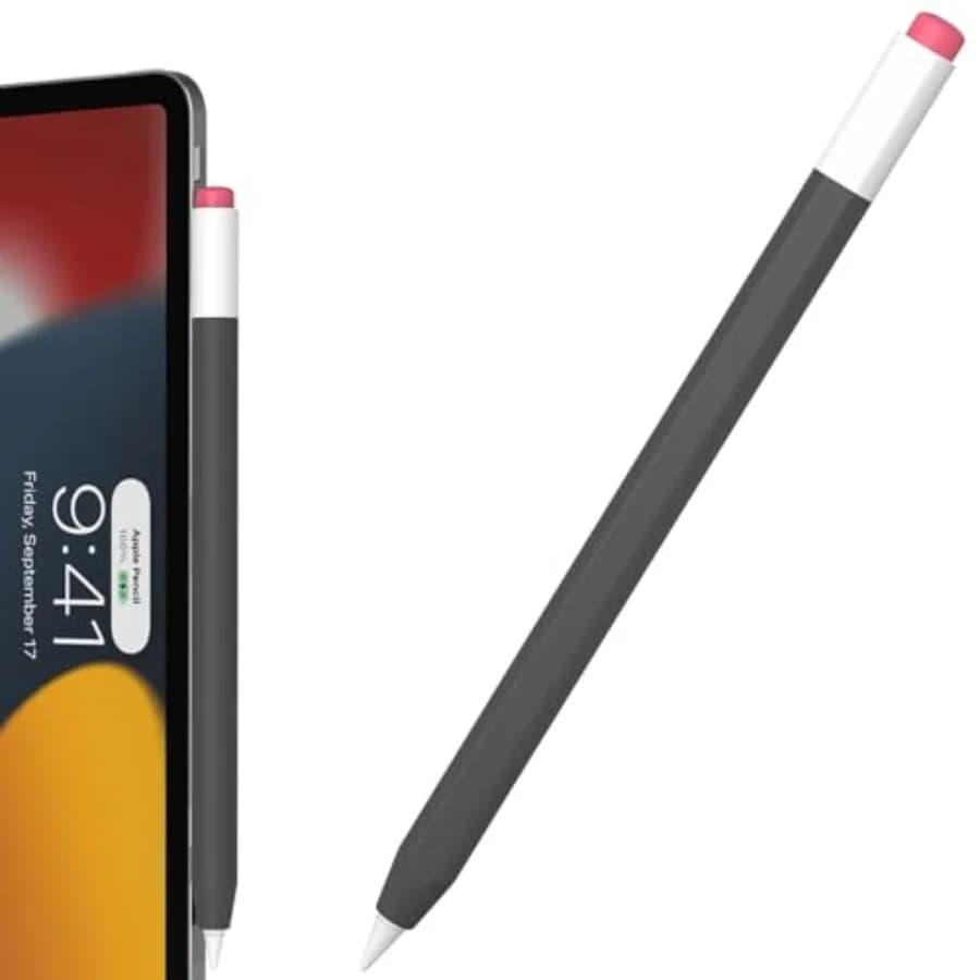 Custodia protettiva classica in silicone compatibile con Apple Pencil Pro e Apple Pencil di seconda generazione, supporta Ma