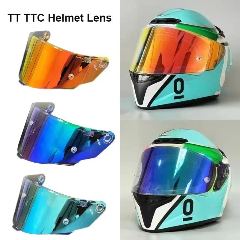 Visiera PER KYT TT COURSE Casco moto Lente Casco integrale Accessori moto Parabrezza PER KYT Capacete TTC VESC-8