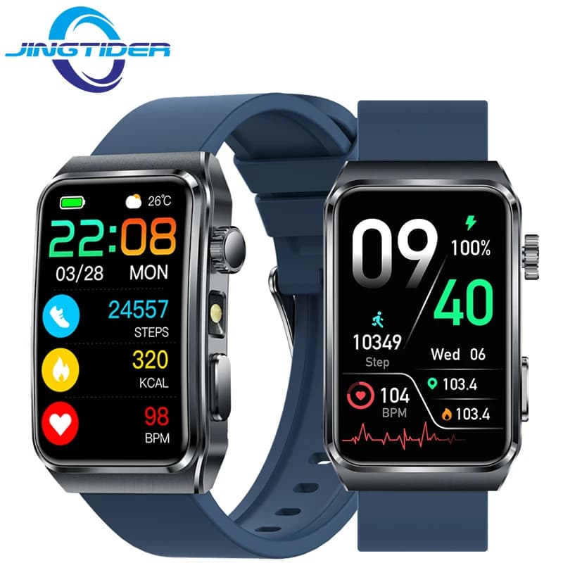 TK73 Chiamate Bluetooth Smart Watch da uomo Outdoor 1.57 "Grande schermo Temperatura corporea Pressione sanguigna Monitor di ossigeno Smartwatch
