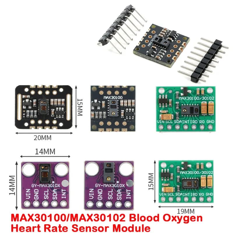 MAX30102 MAX30100 Heart rate Sensor Module Puls detection Blood oxygen concentration test For Arduino Ultra-Low Power