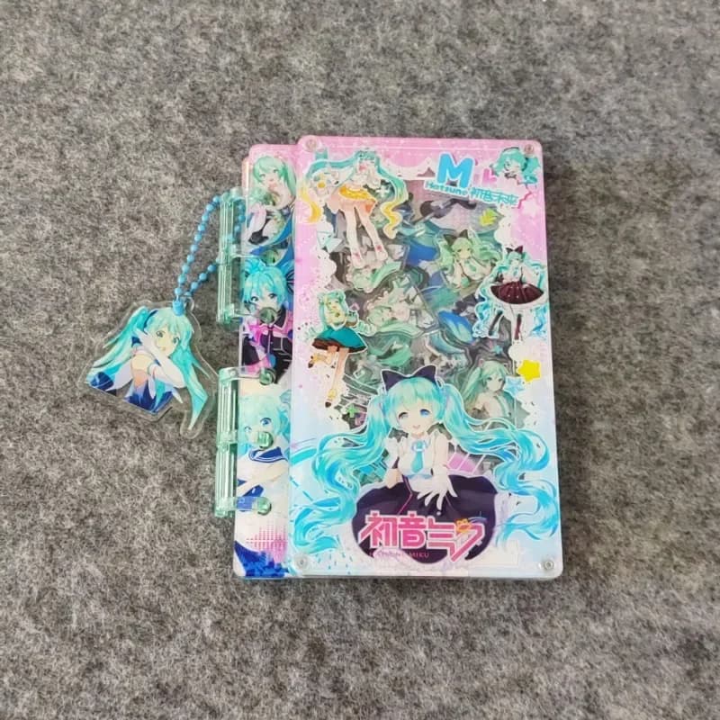 Cartoon Anime Hatsune Miku A7 Shake Fighter Notebook acrilico Ragazza carina Cuore Luna Marinaio Manuale per studenti Regalo di Natale