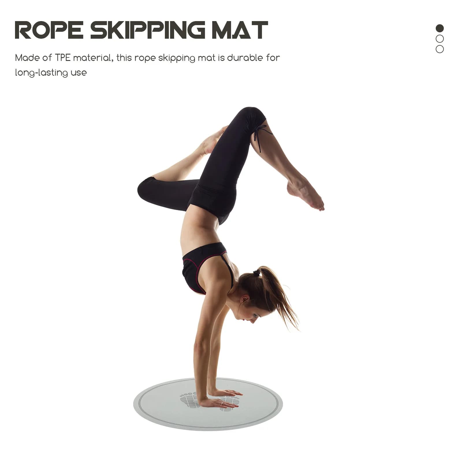 Multifunction Mat for Jumping with Corda, Portable and Soundproof, for Fitness Exercises and Home Training