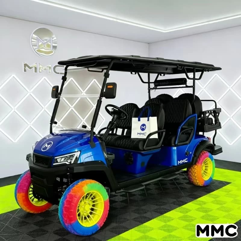 Carrello da golf elettrico MMC 2026, carrello da golf 4x4, batteria al litio 72V, pannello solare, servizio OEM disponibile