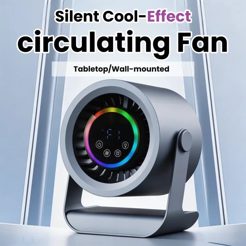 New circulating fan silent USB charging desktop mini office dormitory portable long-lasting cooling artifact electric fan