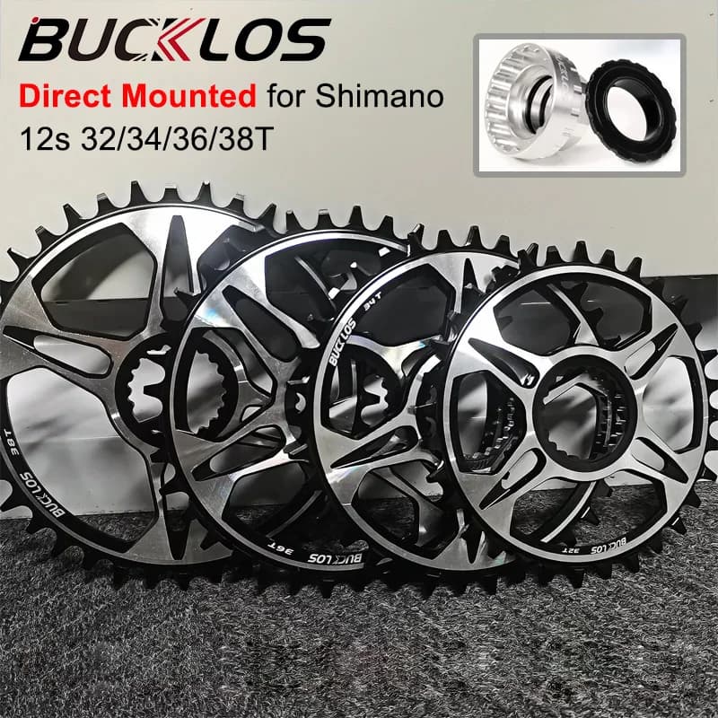 BUCKLOS Bike Chainring 32T/34T/36T/38T per Shimano M6100 M7100 M8100 M9100 bicicletta a montaggio diretto ruota dentata parti Mtb