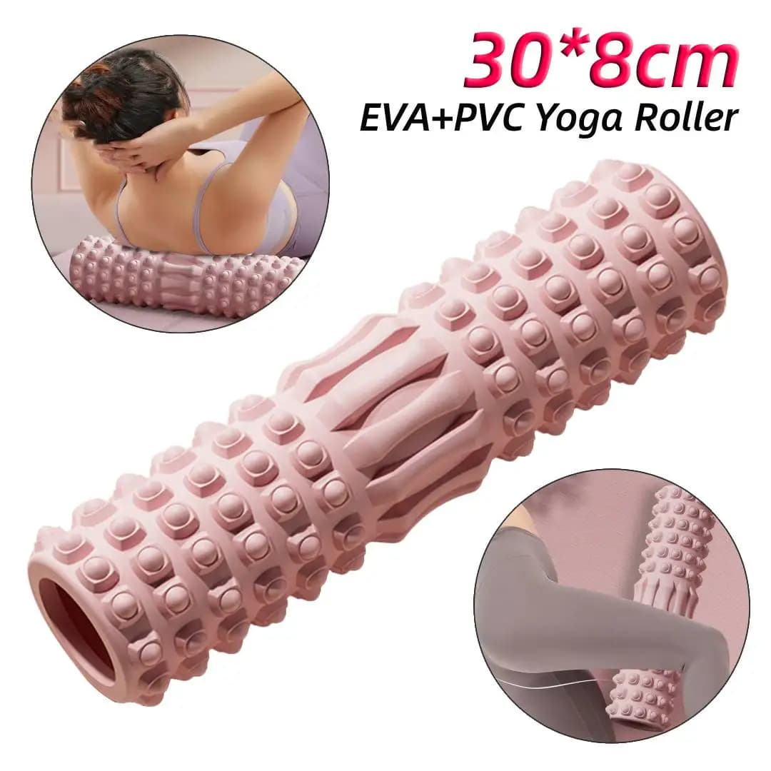 Foam Roller for Yoga, Pilates, Fitness, Muscular Massage, Soft Yoga Block in EVA 30x8cm