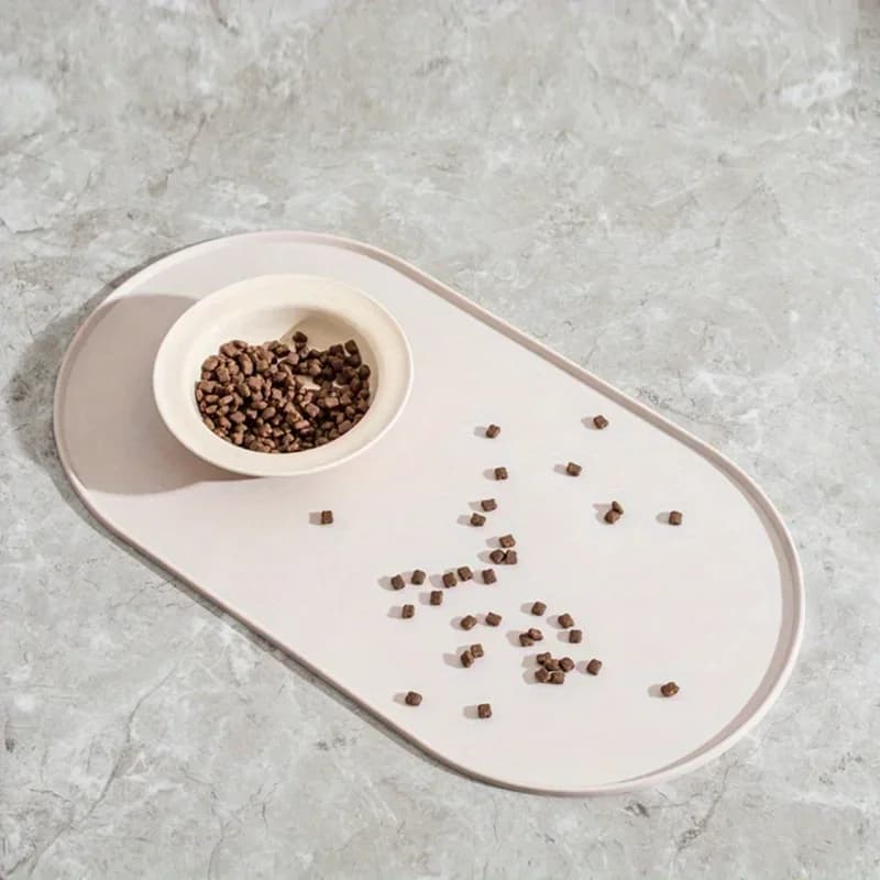 Tappetino per Alimentazione Cani con Design Antiscivolo e Impermeabile, Compatibile con Ciotole per Cani/Gatti, Prodotti per Cani