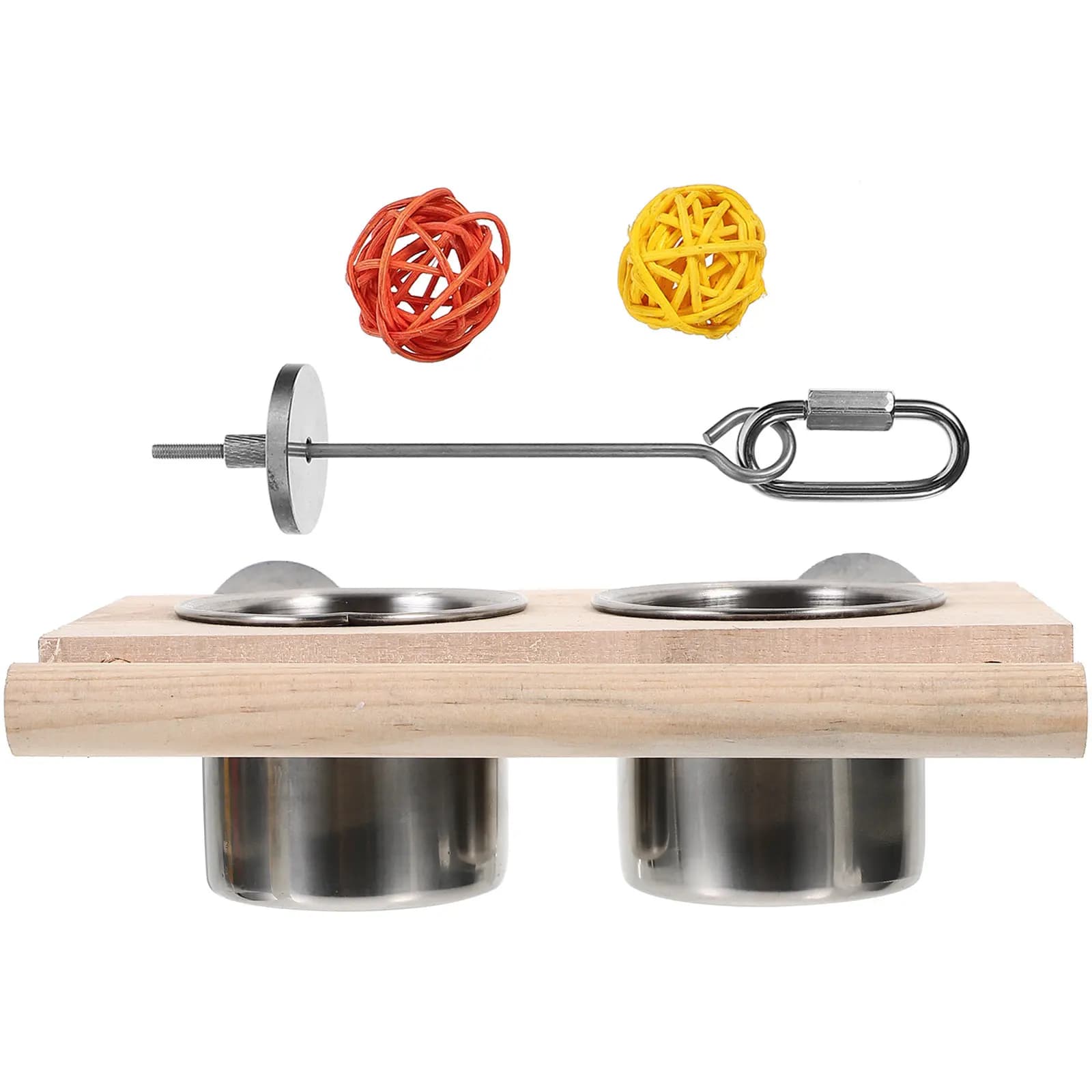 Set di 1 Ciotola per Alimentazione Pappagalli, Design Creativo, Contenitore per Cibo Facile da Riempire, Accessori Leggeri per Uccelli