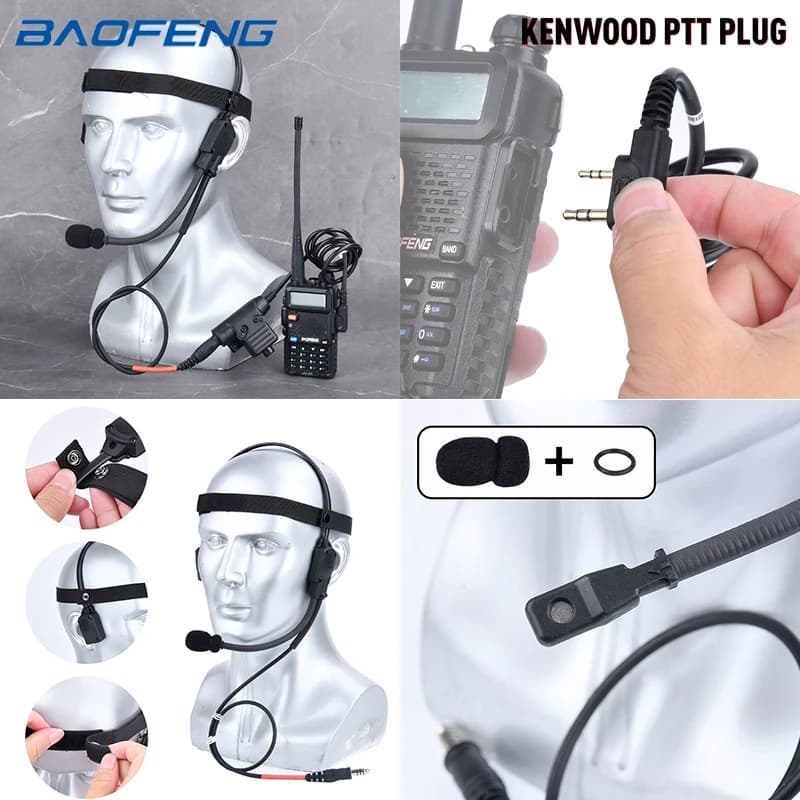 WADSN Tattico U94 PTT 7.0 Spina Cavo Adattatore Auricolare per Walkie Talkie TYT F8 ipsc accessori Radio Motorola Kenwood