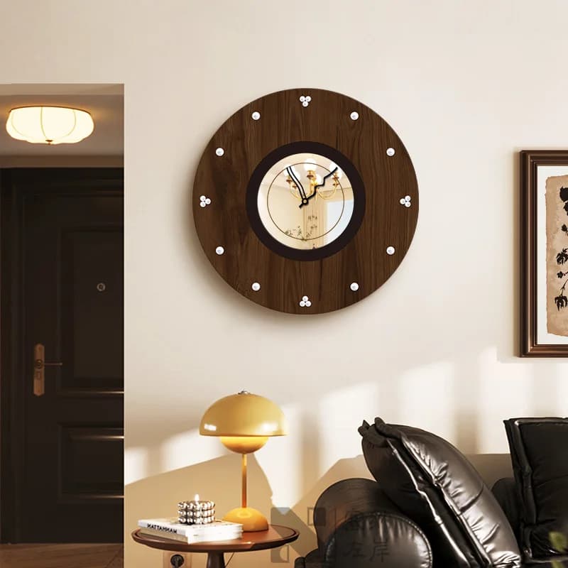 Design Korean Wall Clock European Design Nordic Luxury Wall Clock Round Hands Unusual Metal Digital Watch Room Decoration