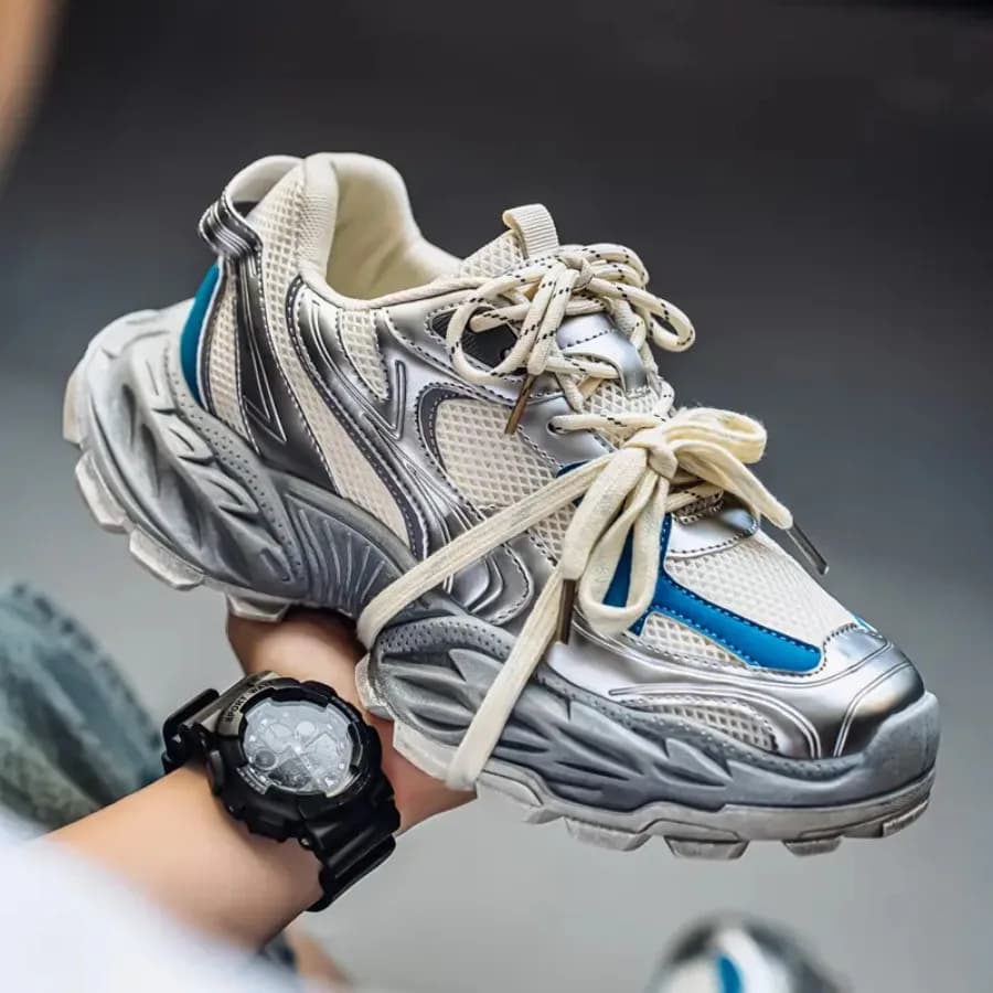 Scarpe Casual da Uomo con Suola Spessa, Sneakers Sportive di Tendenza per un Look Alla Moda