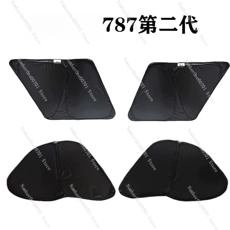 B787 Sunshade Cover, Reusable Windshield Shade with 5-Level Dimming Effect, Universal Fit for Cockpit