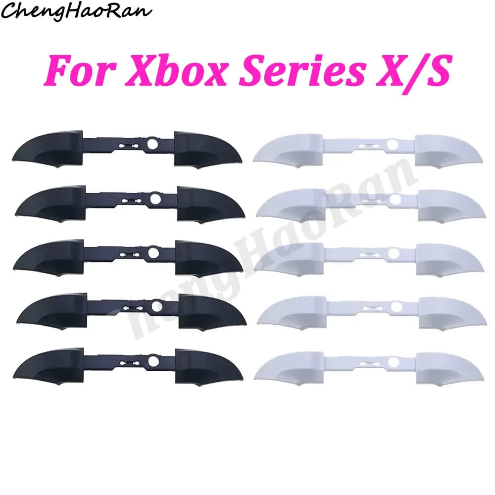 1 Pezzo di Ricambio per Controller Xbox Series S X, Pulsanti On/Off e Guida Trigger, Bianco Nero, Sostituzione Pulsanti RB LB Bumper
