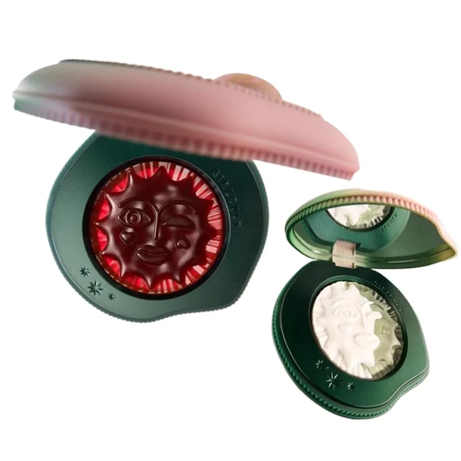 Girlcult Blush Makeup Fard multiuso in crema color pesca per guance Rossetto che evidenzia il contorno del viso e la palette di evidenziatori