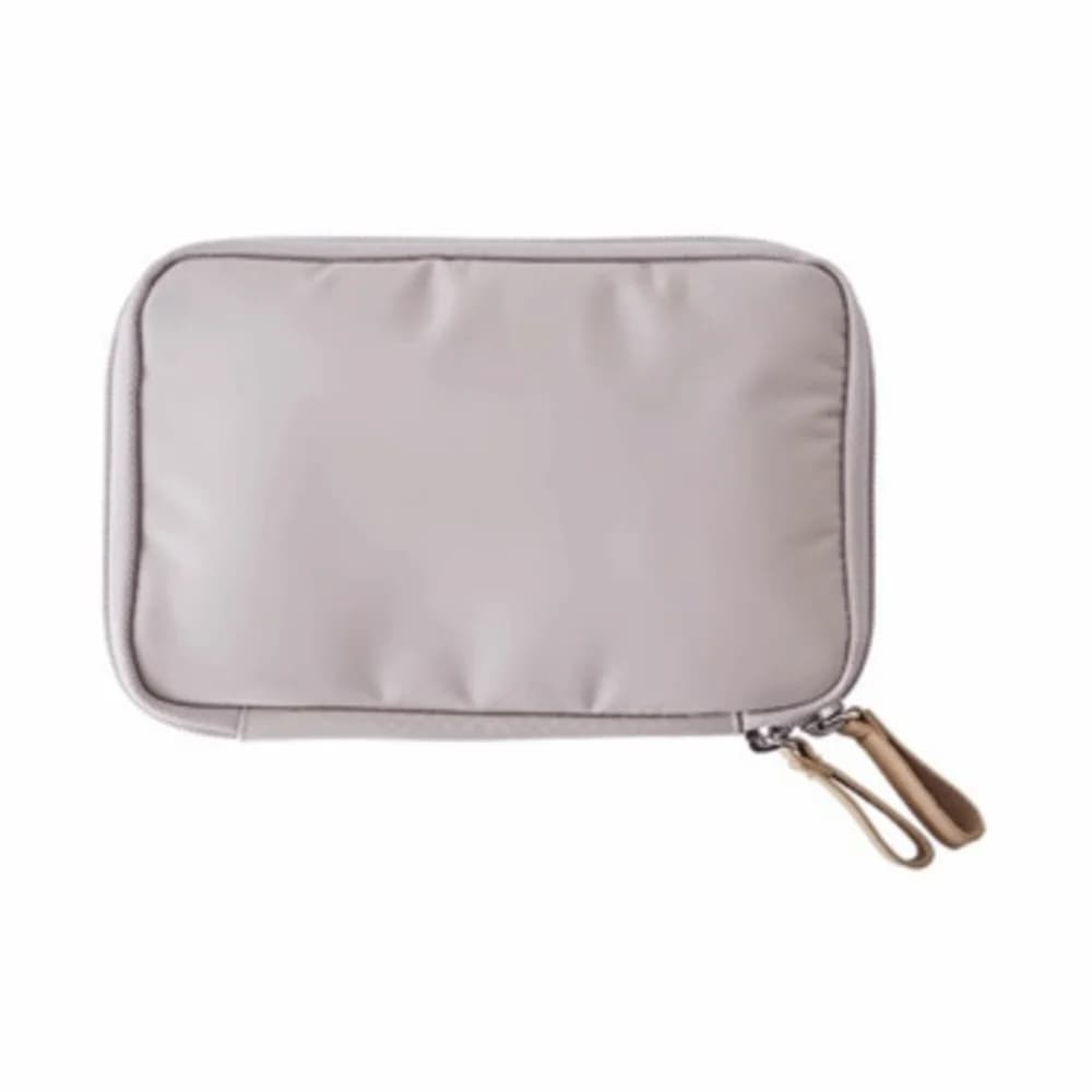 Portafoglio da viaggio in tinta unita Porta passaporto porta biglietti in nylon coreano Porta carte di credito multifunzione resistente all'acqua da viaggio