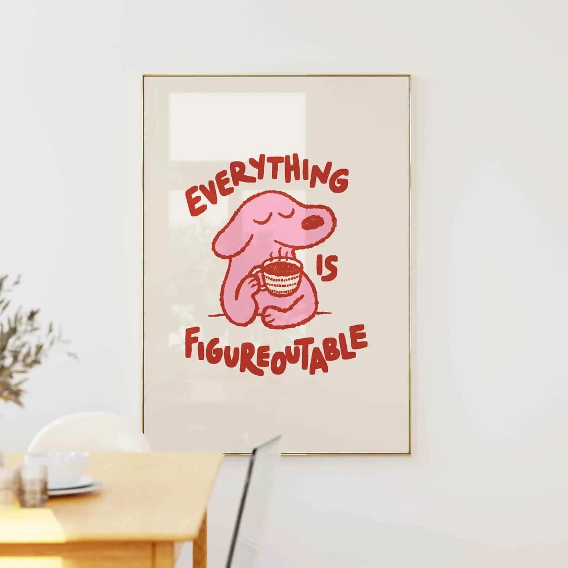 Everything Is Figureoutable Modern Positive Wall Art Prints Canvas Painting Poster Picture For Living Bedroom Room Home Decor