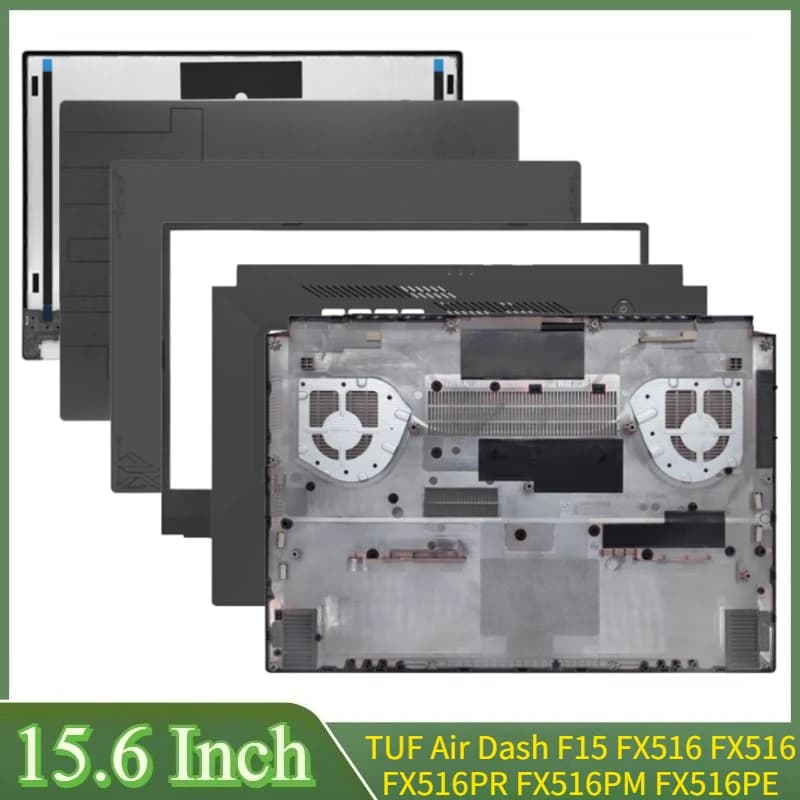 15.6 pollici Per TUF Air Dash F15 FX516 FX516 FX516PR FX516PM FX516PE LCD Del Computer Portatile Della Copertura Posteriore Lunetta Anteriore Cerniere Palmrest Fondo caso