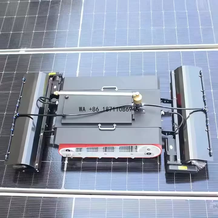 Robot di Pulizia Fotovoltaico Automatico, Idropulitrice ad Alta Pressione per Pannelli Solari, Pulitore PV ad Alta Efficienza