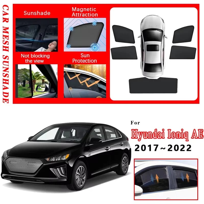 Auto Maglia Parasole Per Hyundai Ioniq AE 2017 2018 2019 2020 2021 2022 Parasole Magnetico Parabrezza Finestra Visiera Strumento Accessori
