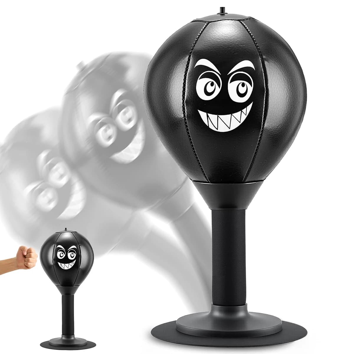 Table boxing bag with suction cup, punch away stress, fun antistress ball for adults and children, Christmas gifts