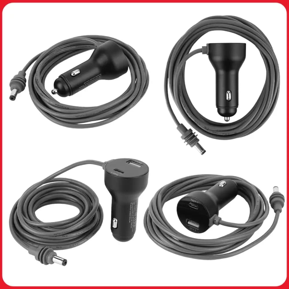 For Starlink Mini 3in1 Cable Car Cigarette Lighter Charger 12V-24V Cigarette Lighter Adapter for Starlink Mini Accessories