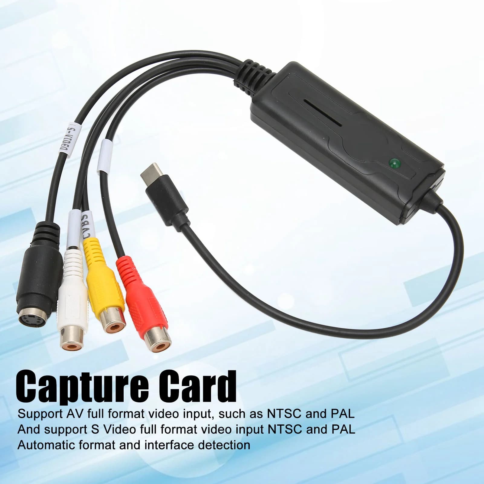 Scheda di acquisizione Scheda di acquisizione video audio di tipo C a adattatore convertitore USB per Vista per OS X per Windows 10 8.1 8 7