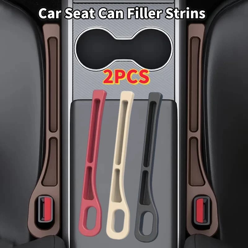2 pcs Pair Car Seat Universal Gap Plug Strip Side Cucitura Auto Gap Filler A Try Lost Seat Gap Storage Organizer Interior Decoration