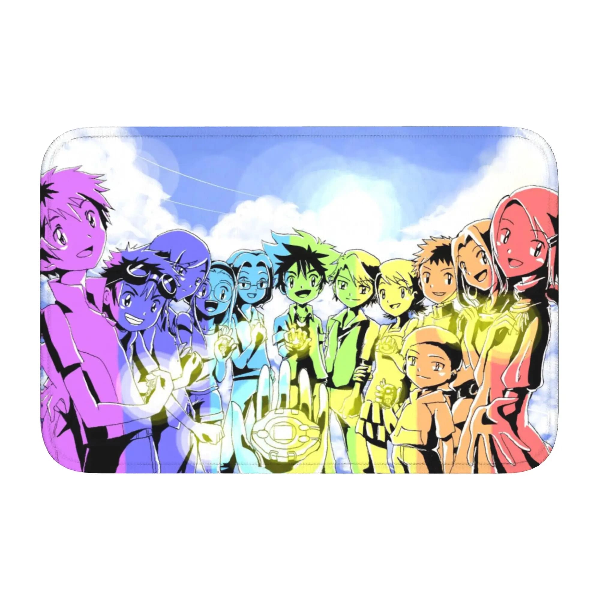 Tappetino Personalizzato Digimon Adventure Anime, Antiscivolo per Bagno, Cucina, Ingresso, Soggiorno, Zerbino, Tappeto, Poggiapiedi