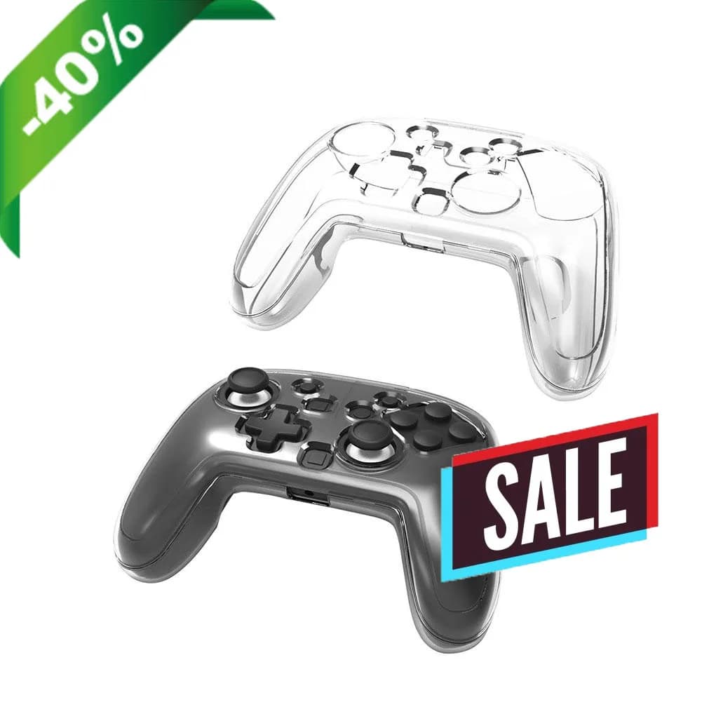 Custodia protettiva trasparente in cristallo duro trasparente per Nintendo Switch 2 pro Controller Gamepad Shell Cover protettiva per la pelle