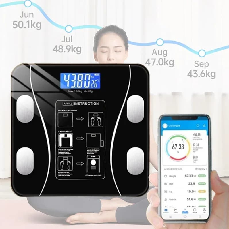 Smart Body Fat Balance USB Small Electronic Balance Home Digital Balance Accurate Body Fat Measurement